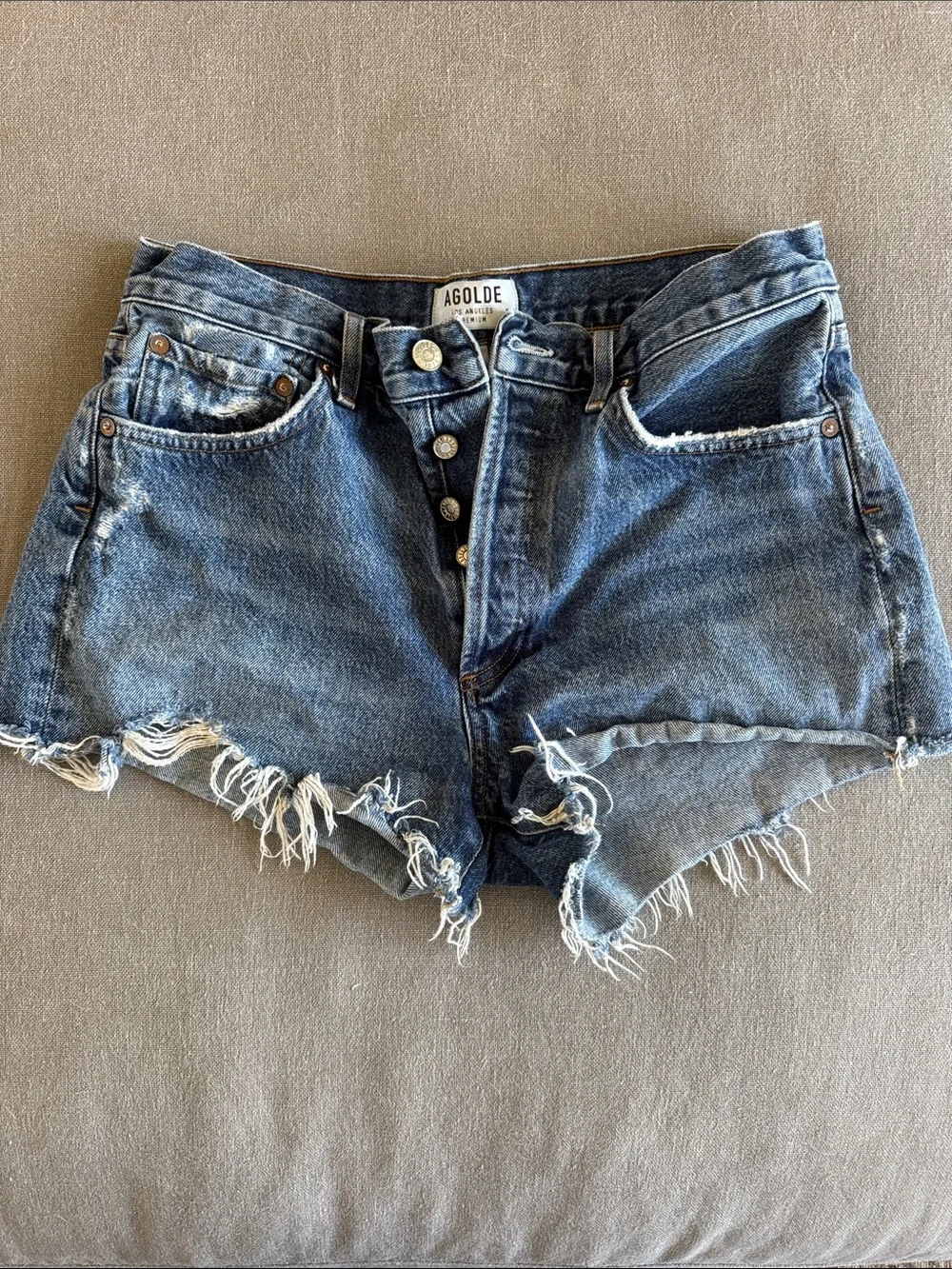 AGOLDE Denim Jean Shorts size 28 - Picture 1 of 4